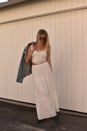 KEEN THE LABEL Loretta Tiered Maxi Skirt-The Shop Laguna Beach