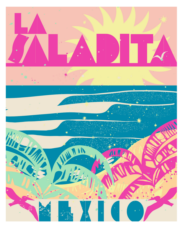 DANIELLA MANINI La Saladita Dawn Art Print - 8" X 10"-The Shop Laguna Beach