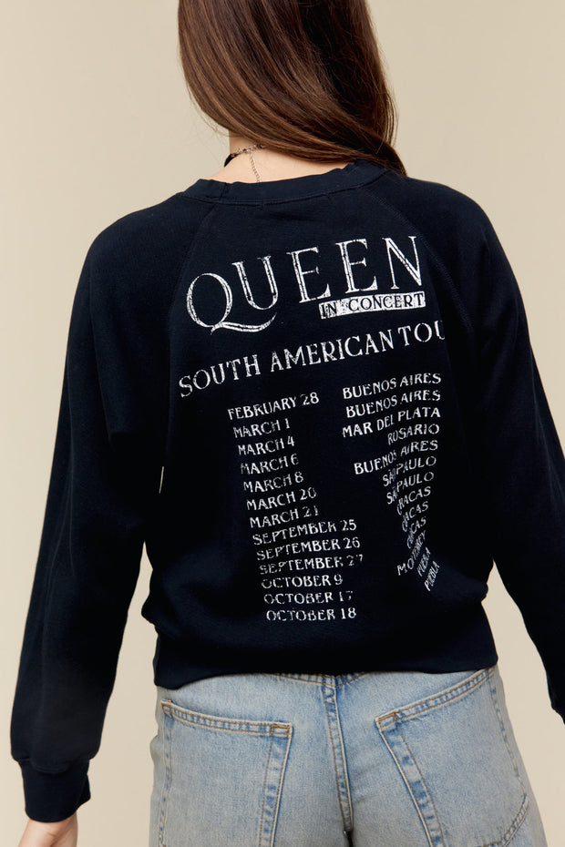 DAYDREAMER Queen South American Tour Raglan Crew Sweatshirt-The Shop Laguna Beach
