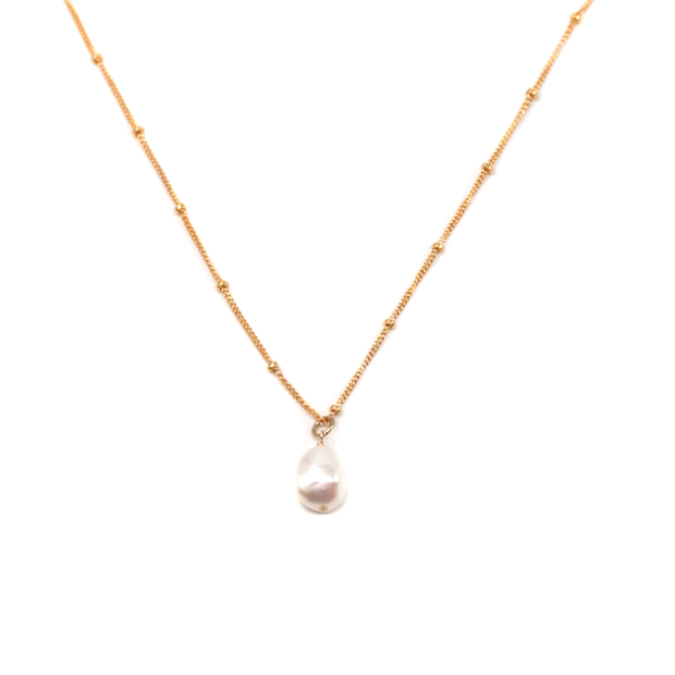 MAY MARTIN Dotted Pearl Pendant Necklace-The Shop Laguna Beach