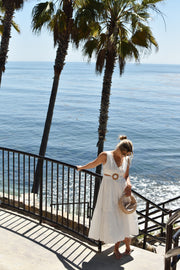 KEEN THE LABEL Dianne Poplin Midi Dress-The Shop Laguna Beach