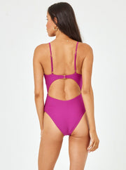 LSPACE Kyslee Twist EcoChic Ribbed One Piece - More Colors Available-The Shop Laguna Beach