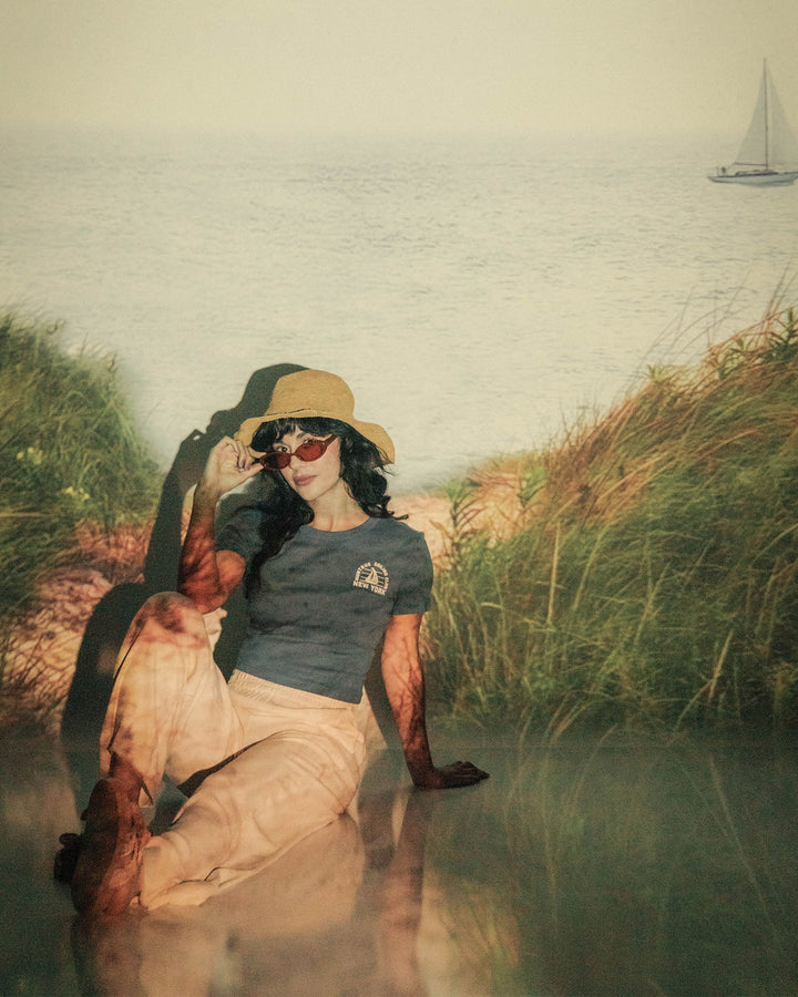 JUNK FOOD Montauk Sailing Baby Tee-The Shop Laguna Beach