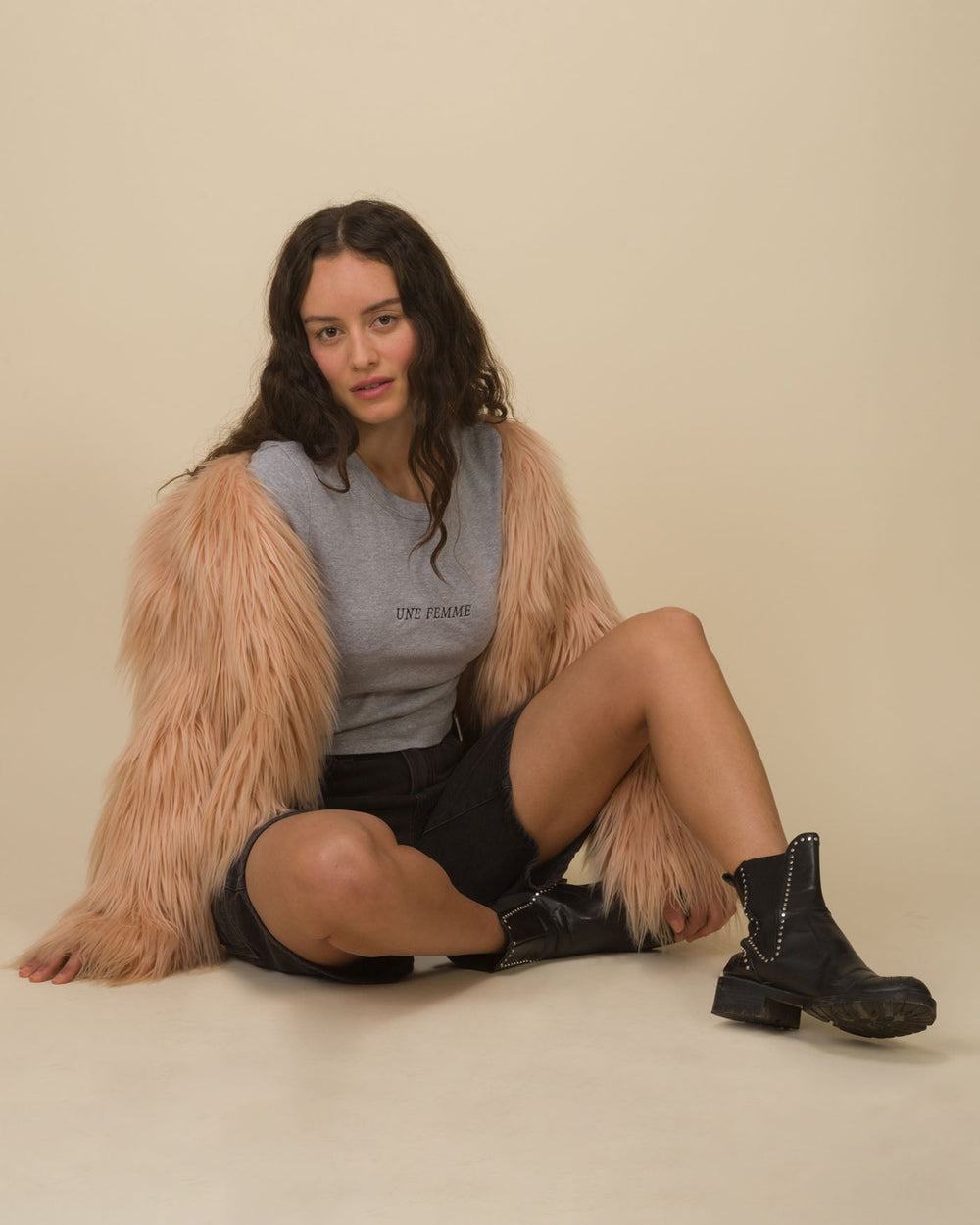 JUNK FOOD Une Femme Baby Tee-The Shop Laguna Beach