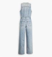 LEVI'S Denim Vest Wide-Leg Denim Jumpsuit-The Shop Laguna Beach