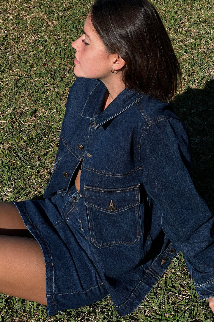 RHYTHM Demi Oversized Denim Jacket-The Shop Laguna Beach
