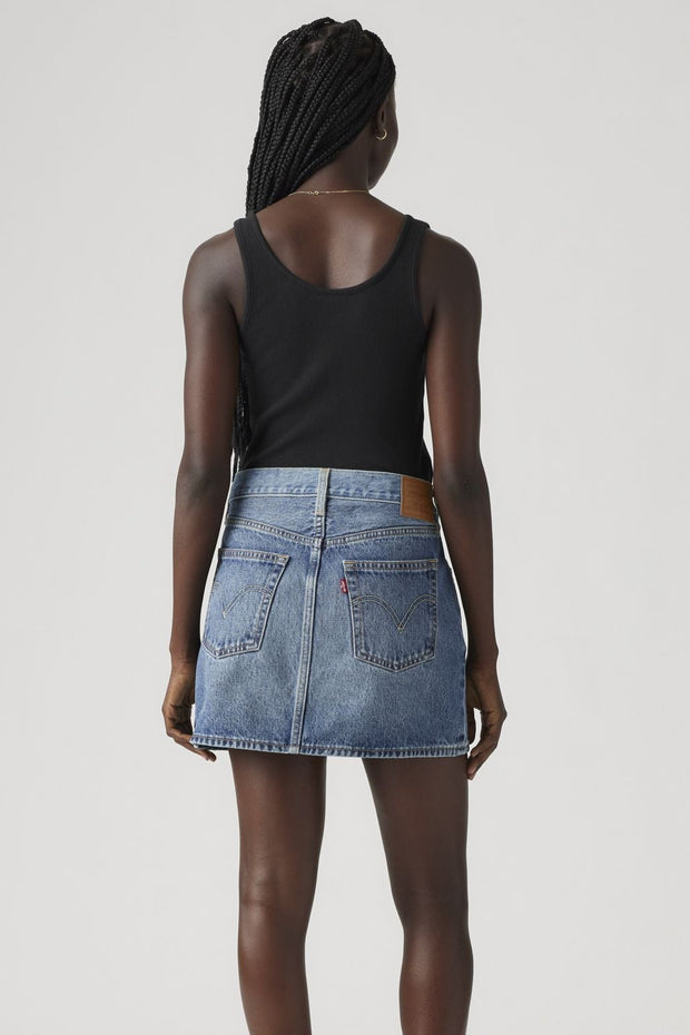 LEVI'S Western Yoke Icon Denim Skirt-The Shop Laguna Beach