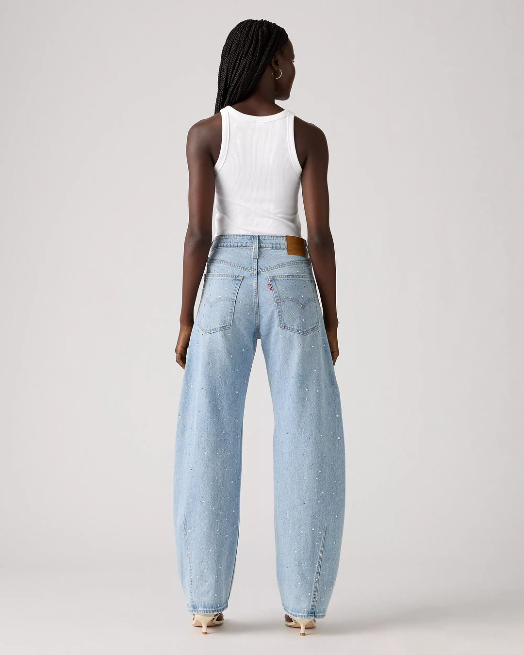 LEVI'S Baggy Dad Barrel Rhinestone Jean - Dazzle Me-The Shop Laguna Beach