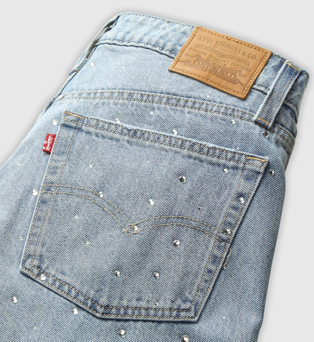 LEVI'S Baggy Dad Barrel Rhinestone Jean - Dazzle Me-The Shop Laguna Beach