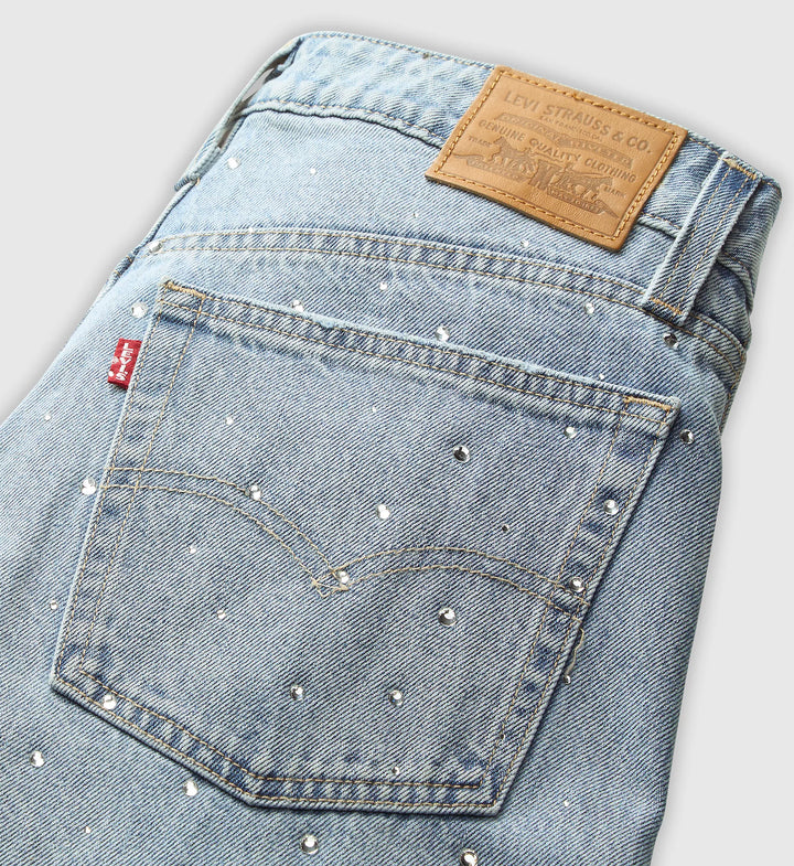 LEVI'S Baggy Dad Barrel Rhinestone Jean - Dazzle Me-The Shop Laguna Beach