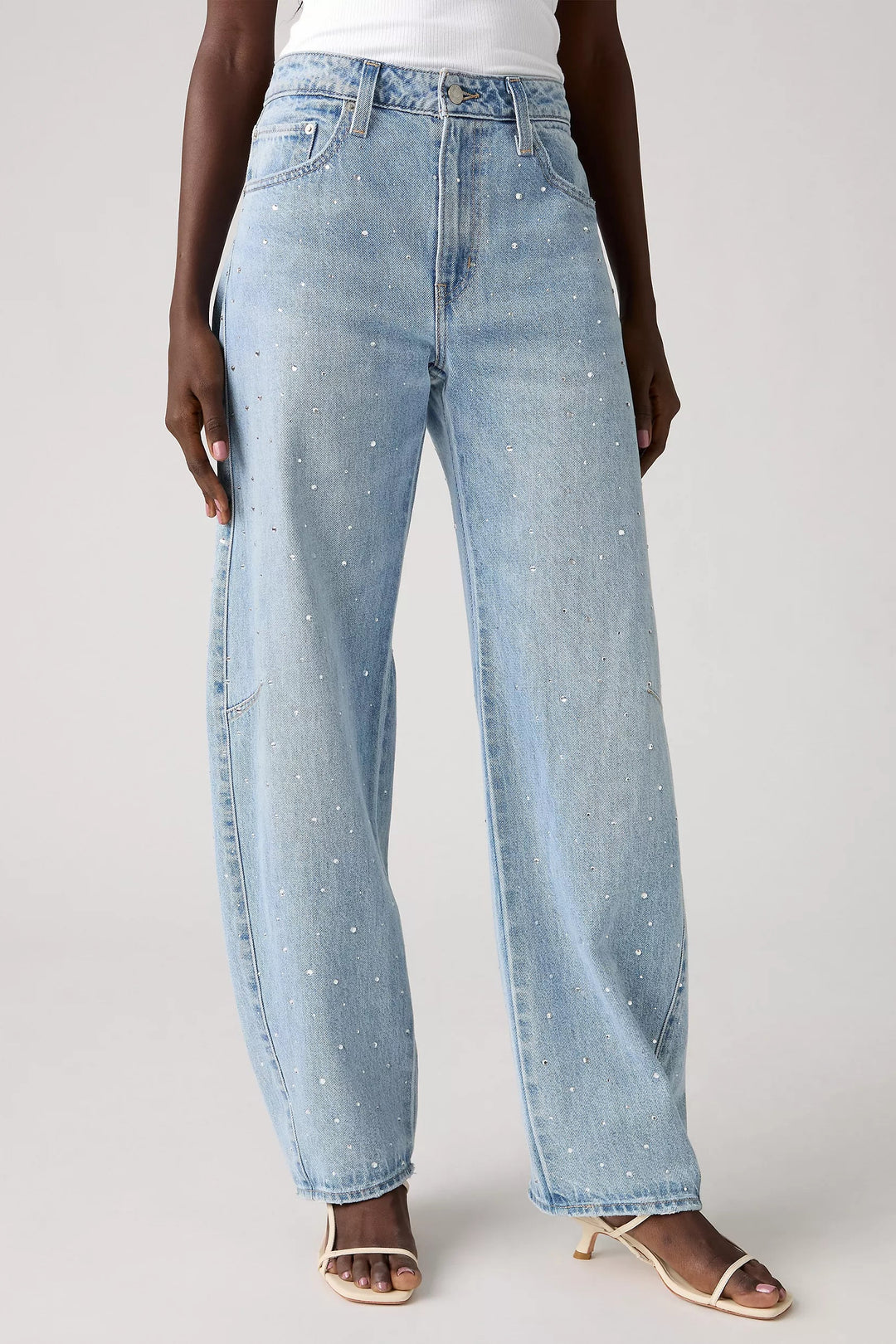 LEVI'S Baggy Dad Barrel Rhinestone Jean - Dazzle Me-The Shop Laguna Beach