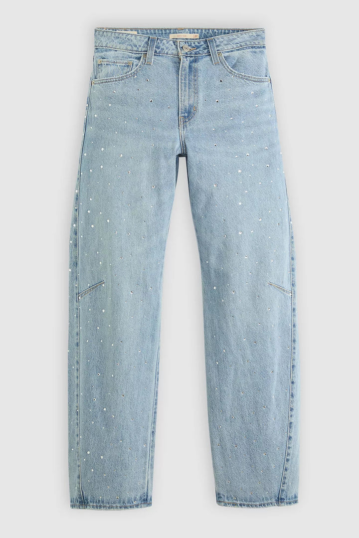 LEVI'S Baggy Dad Barrel Rhinestone Jean - Dazzle Me-The Shop Laguna Beach