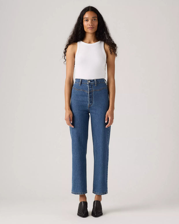 LEVI'S Ribcage Western Yoke Jean - Valley View Stone-The Shop Laguna Beach