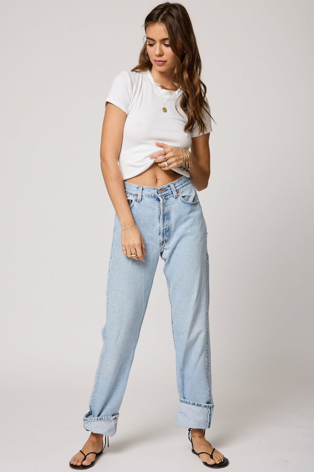 STILLWATER Slim Rib Baby Tee-The Shop Laguna Beach