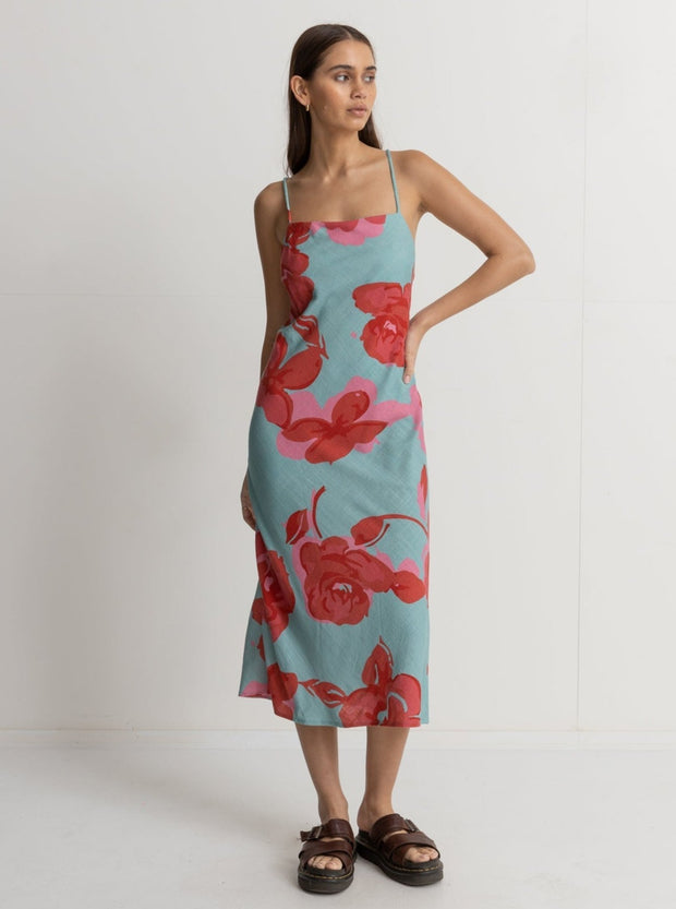 RHYTHM Inferna Floral Midi Dress-The Shop Laguna Beach