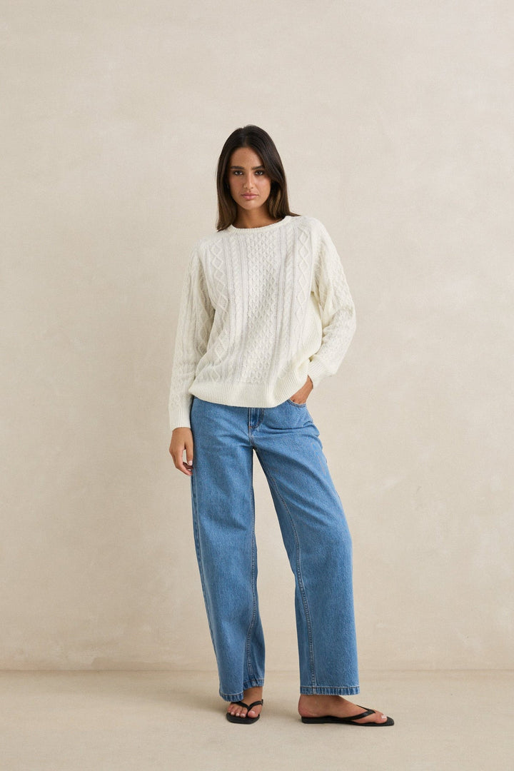 RHYTHM Oceanside Mohair Knit Sweater-The Shop Laguna Beach