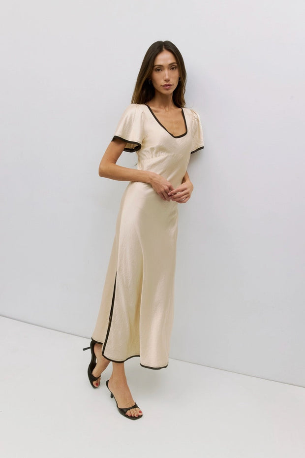 KEEN THE LABEL Emilie Short Sleeve Maxi Dress-The Shop Laguna Beach