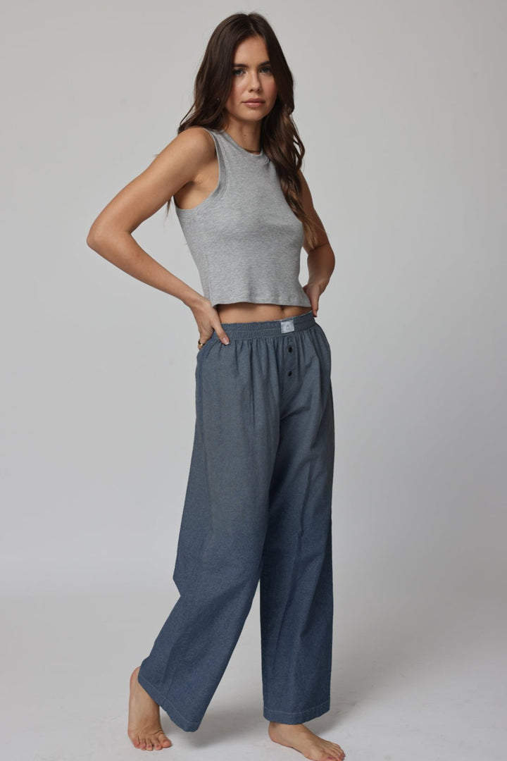 STILLWATER The Denim Chambre Boxer Pant-The Shop Laguna Beach