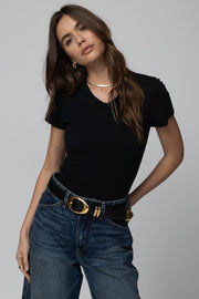 STILLWATER Rib Slim Baby Tee-The Shop Laguna Beach