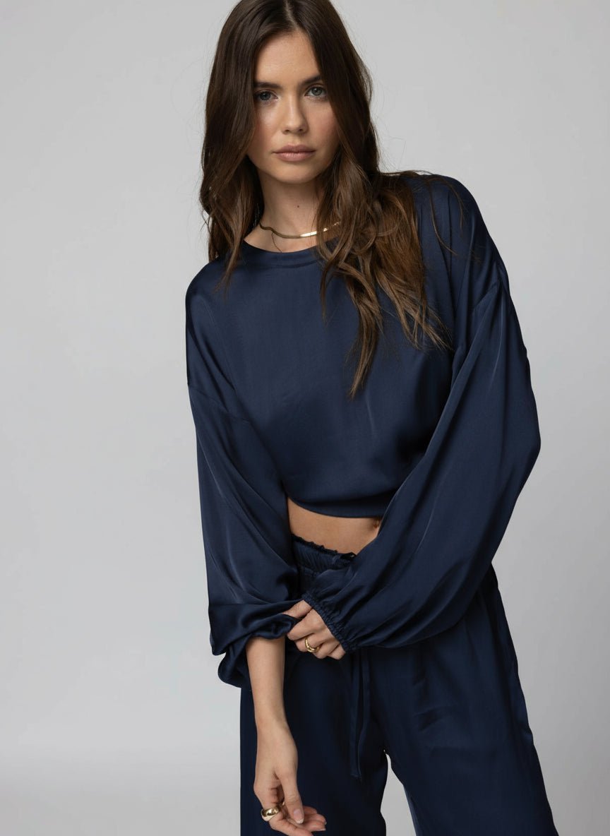 STILLWATER The Silky Pacific Long Sleeve Top-The Shop Laguna Beach