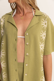 RHYTHM Horizon Knit Buttoned Shirt-The Shop Laguna Beach