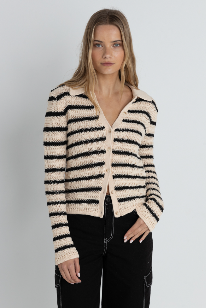 RHYTHM Highline Stripe Knit Sweater Top-The Shop Laguna Beach
