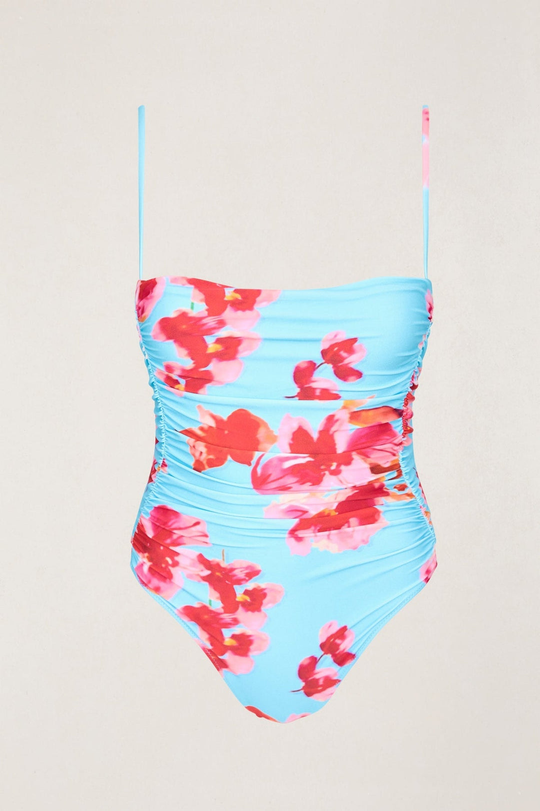 RHYTHM Samba Floral Side-Scrunch One Piece-The Shop Laguna Beach