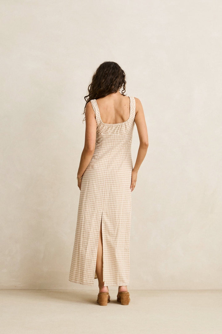 RHYTHM London Check Maxi Dress