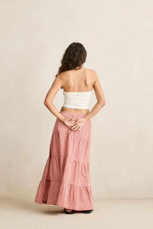 RHYTHM Louise Tie-Front Halter Top