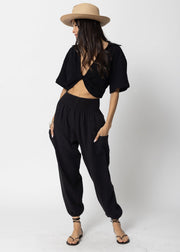 STILLWATER Easy Cargo Cotton Gauze Beach Pant-The Shop Laguna Beach