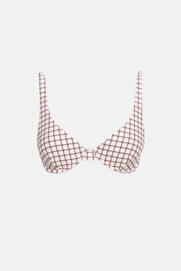 RHYTHM Rumi Check Underwire Top-The Shop Laguna Beach