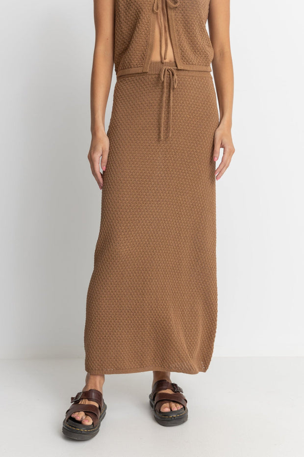 RHYTHM Jossie Knit Maxi Skirt-The Shop Laguna Beach