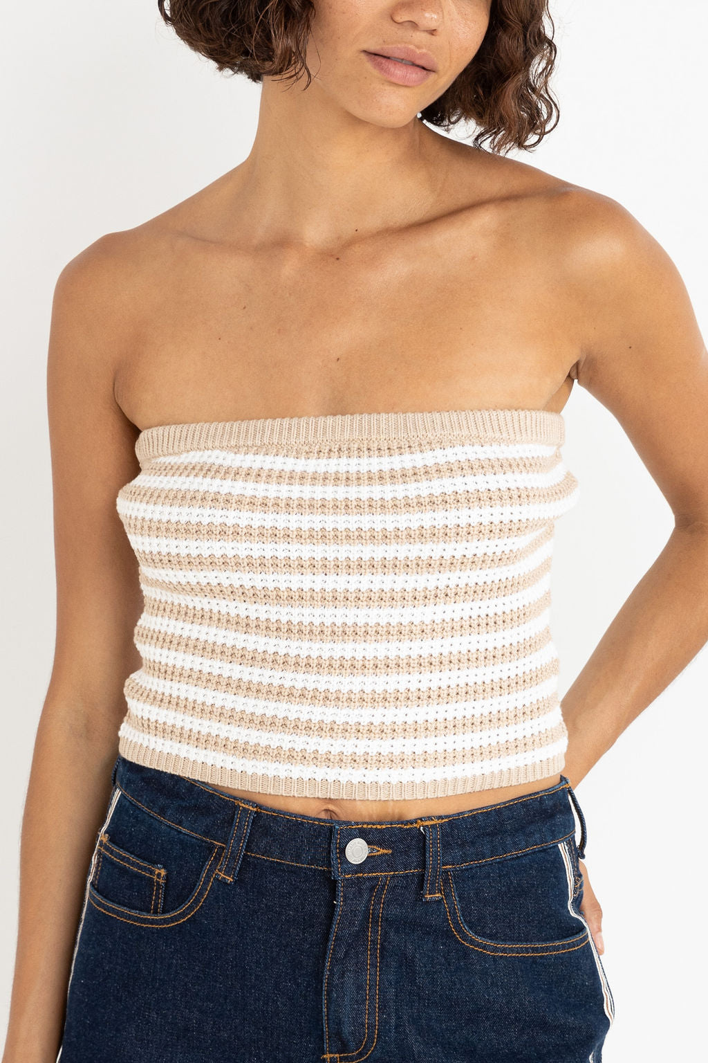 RHYTHM Stripe Tube Top-The Shop Laguna Beach