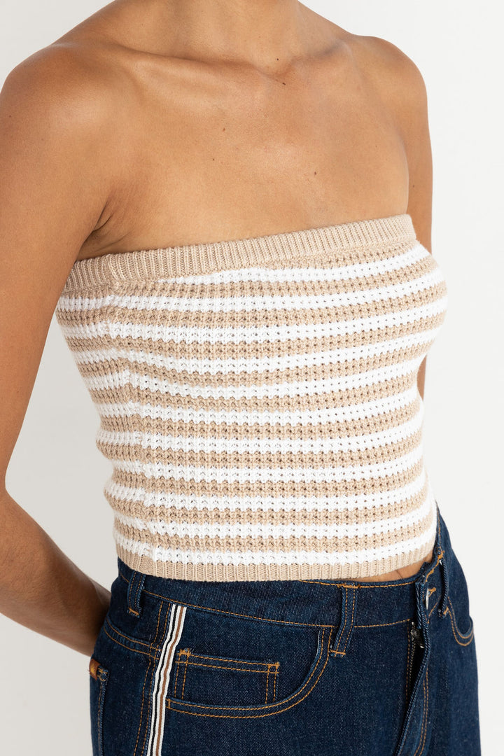 RHYTHM Stripe Tube Top-The Shop Laguna Beach