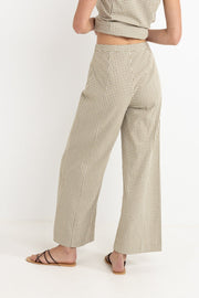 RHYTHM Lola Check Wide-Leg Pant-The Shop Laguna Beach