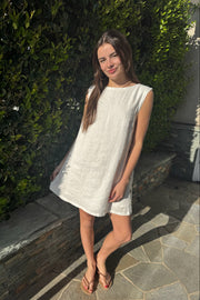 KEEN THE LABEL Dede Linen Mini Dress-The Shop Laguna Beach