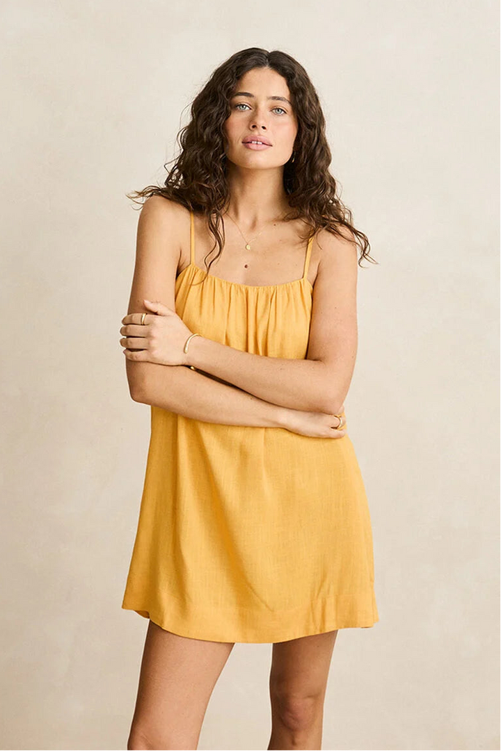RHYTHM Essential Linen Mini Dress