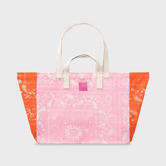 Jumbo Printed Organic Cotton Tote Bag - More Colors Available-The Shop Laguna Beach