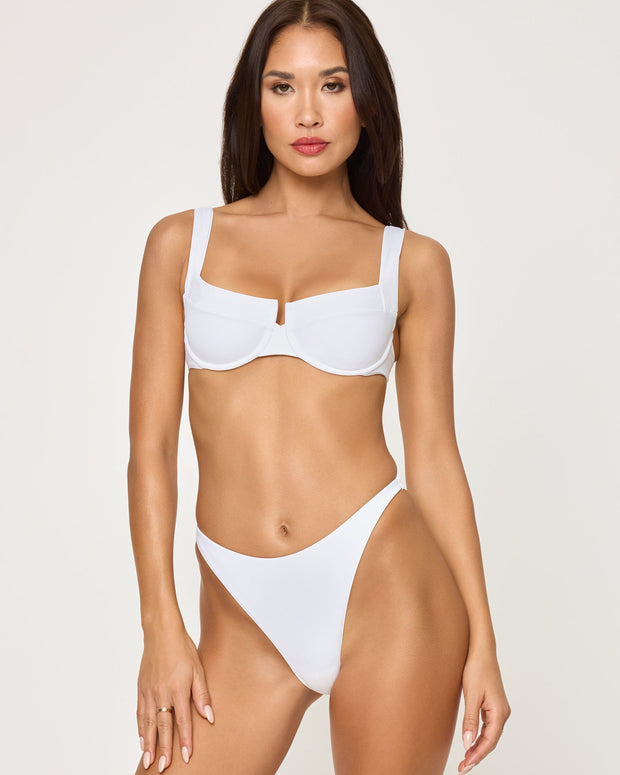 *Online Exclusive* <br> LSPACE Leilani Bottom - White-The Shop Laguna Beach