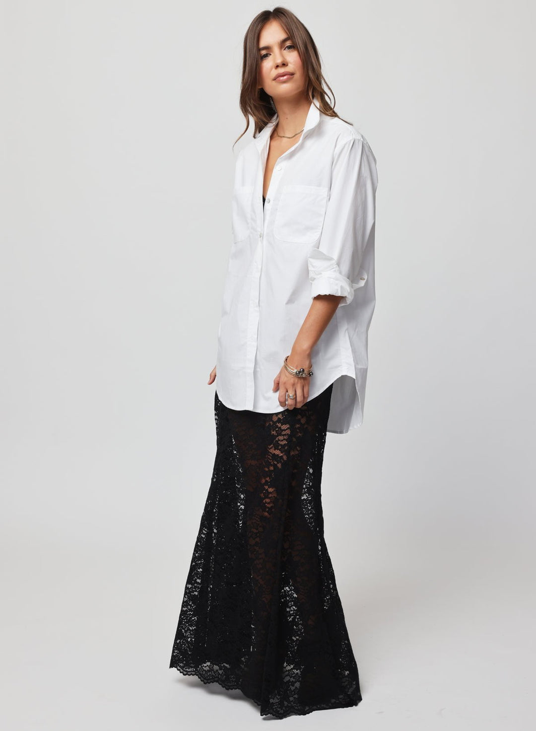 STILLWATER Lace Maxi Skirt-The Shop Laguna Beach