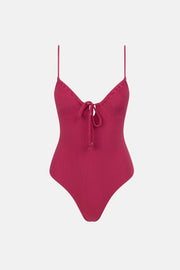 RHYTHM Isla Rib Tie-Front One Piece-The Shop Laguna Beach