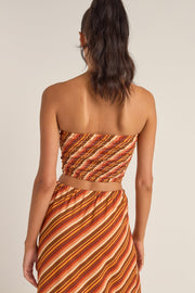 RHYTHM Chica Stripe Woven Strapless Top-The Shop Laguna Beach