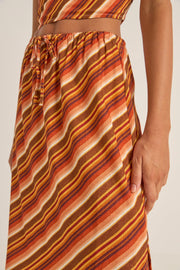 RHYTHM Chica Stripe Woven Maxi Skirt-The Shop Laguna Beach