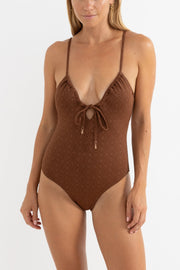 RHYTHM Sunset Tie-Front One Piece-The Shop Laguna Beach