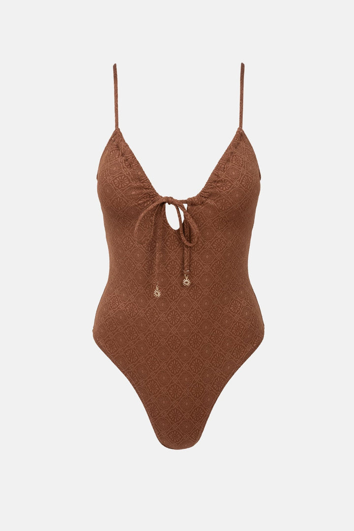 RHYTHM Sunset Tie-Front One Piece-The Shop Laguna Beach