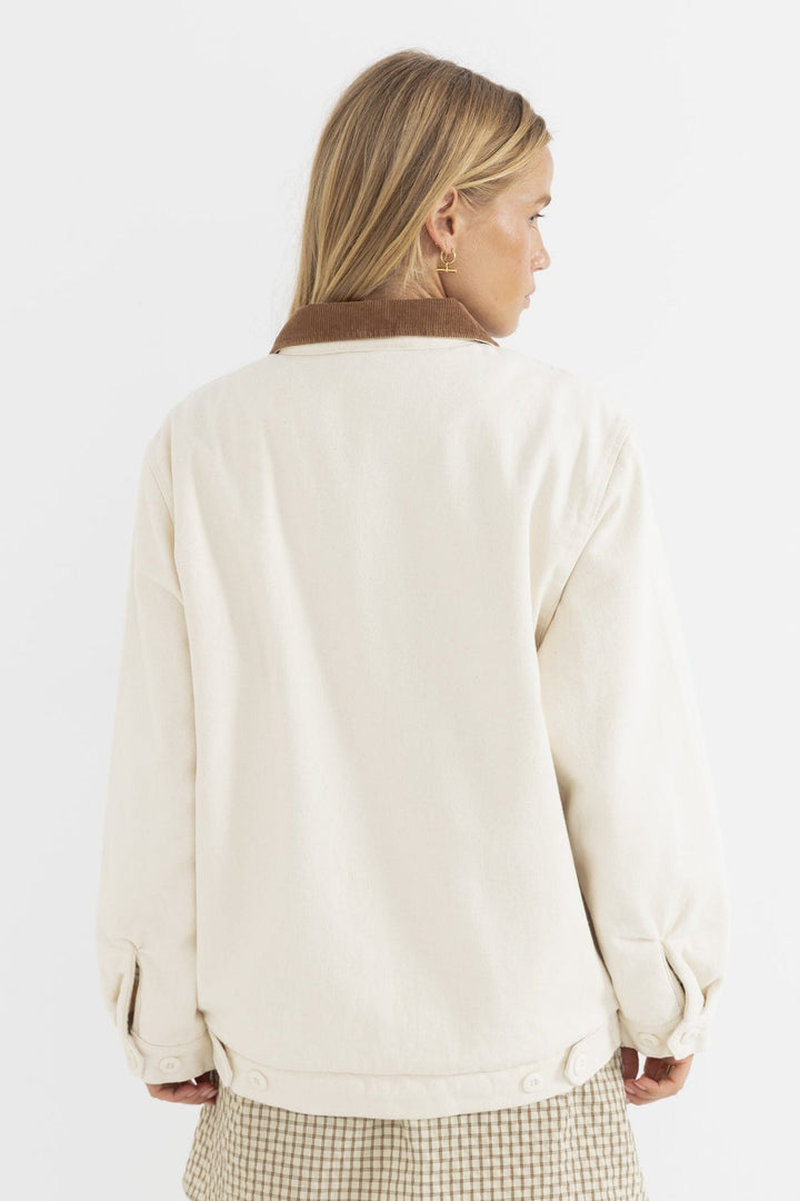 RHYTHM Jamie Sherpa-Lined Twill Jacket-The Shop Laguna Beach