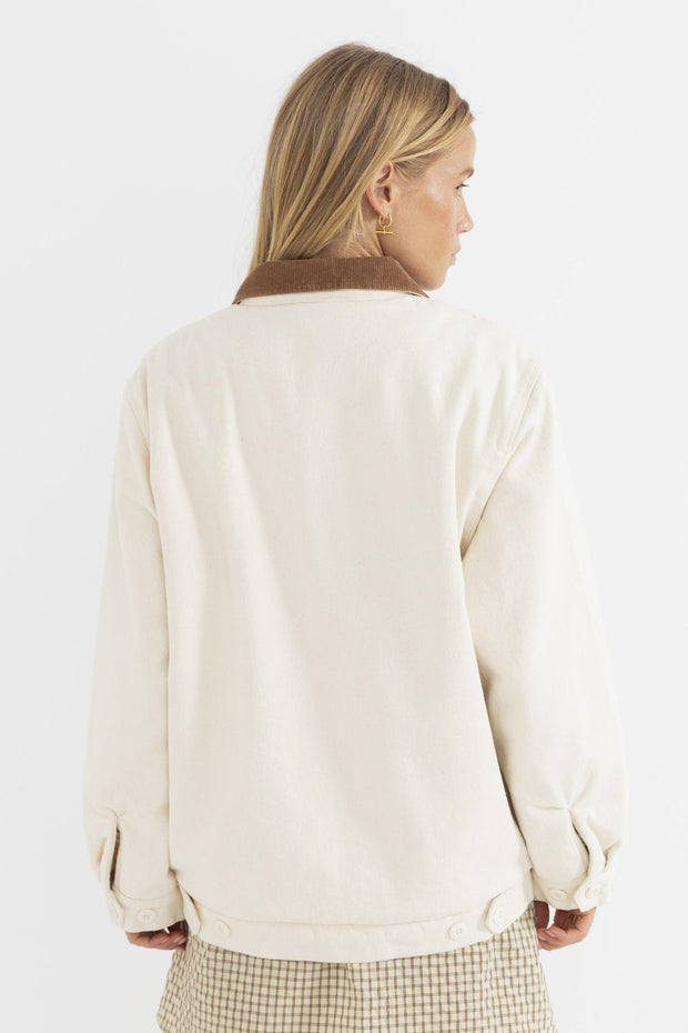 RHYTHM Jamie Sherpa-Lined Twill Jacket-The Shop Laguna Beach