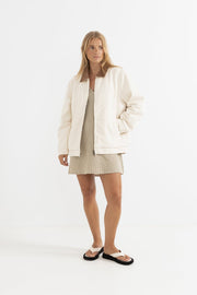 RHYTHM Jamie Sherpa-Lined Twill Jacket-The Shop Laguna Beach