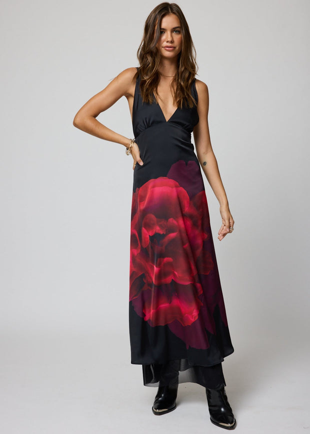 STILLWATER Stella Midnight Rose Maxi Dress-The Shop Laguna Beach