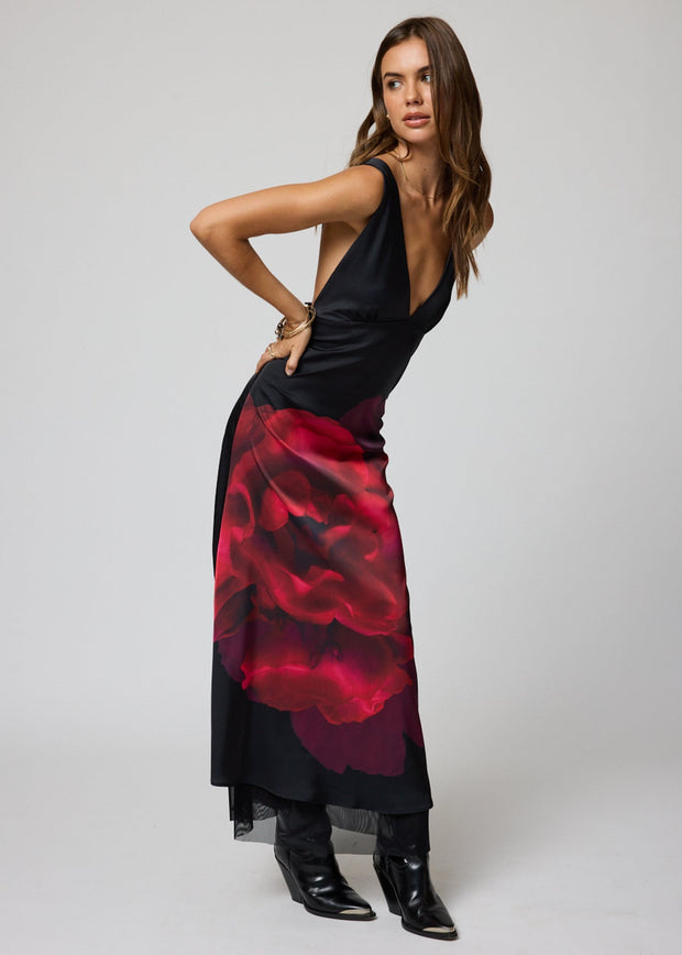 STILLWATER Stella Midnight Rose Maxi Dress-The Shop Laguna Beach